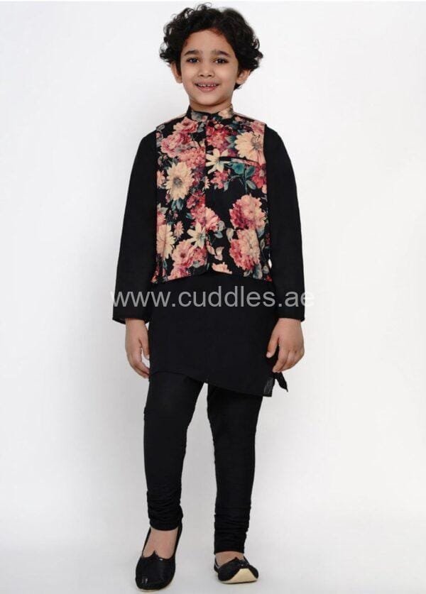 Black Kurta pajama Set