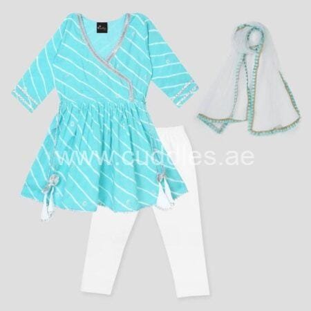 Blue kurti with legging