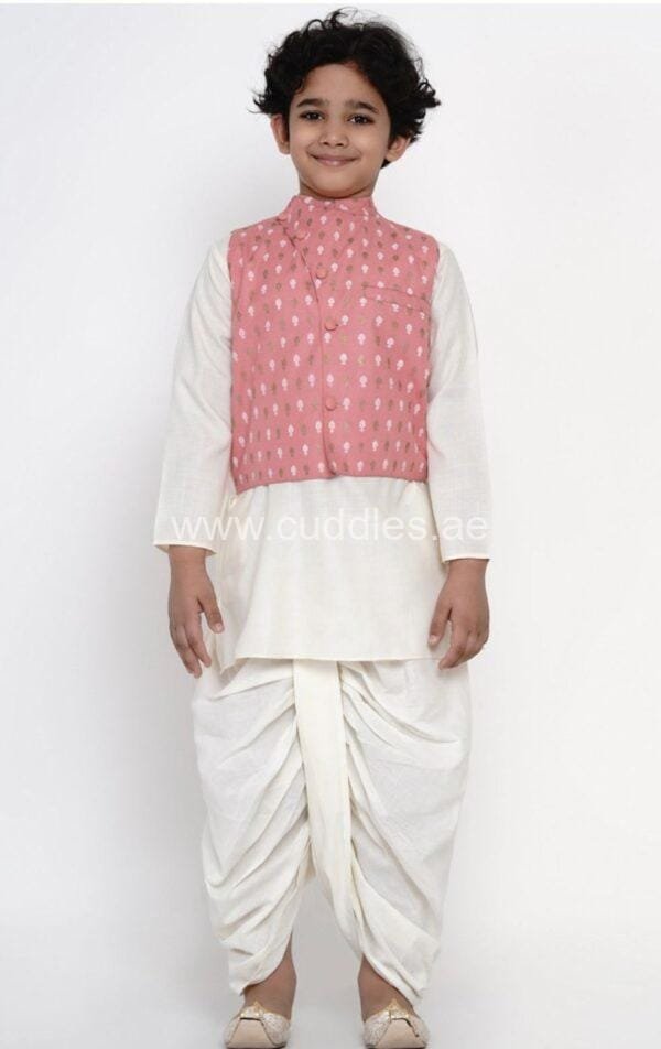 Dhoti Kurta Set With Jacket