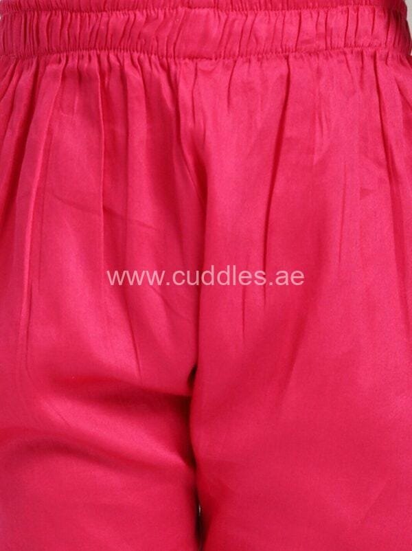 Pink Boy's Kurta Pajama Set