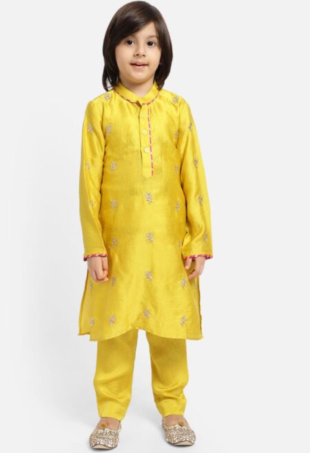 Yellow kurta pajama set