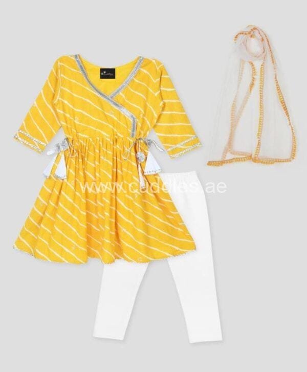 Yellow kurti with legging