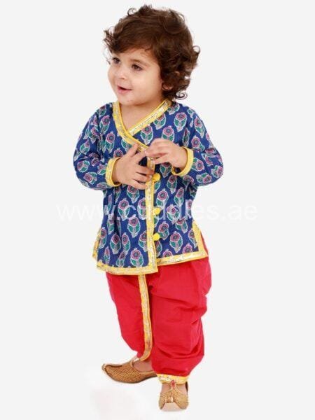 Angrakha Kurta Dhoti Set