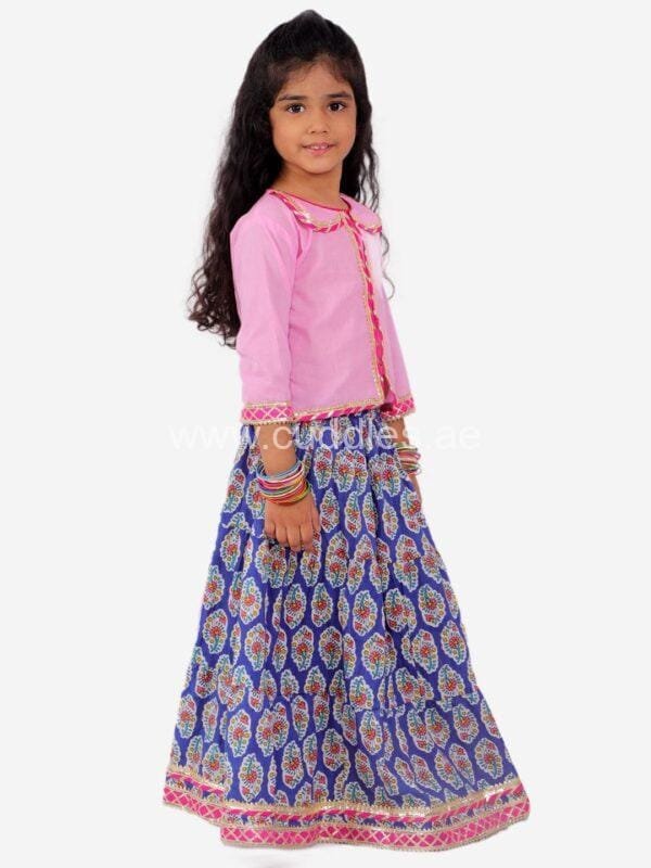 Fusion skirt with choli top