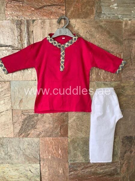 Rani pink kurta pajama set