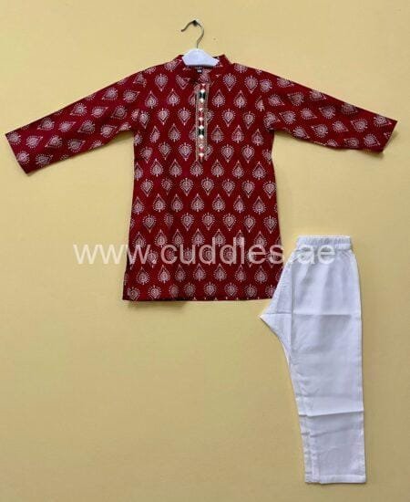 Red kurta pajama