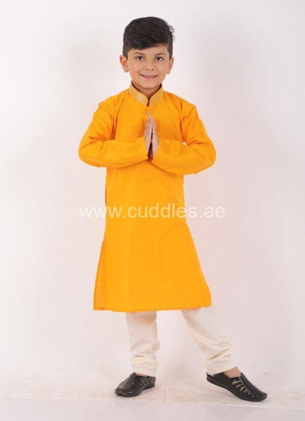 Golden yellow kurta pajama set