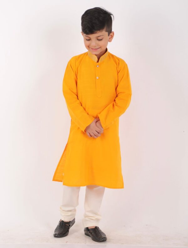 Golden yellow kurta pajama set