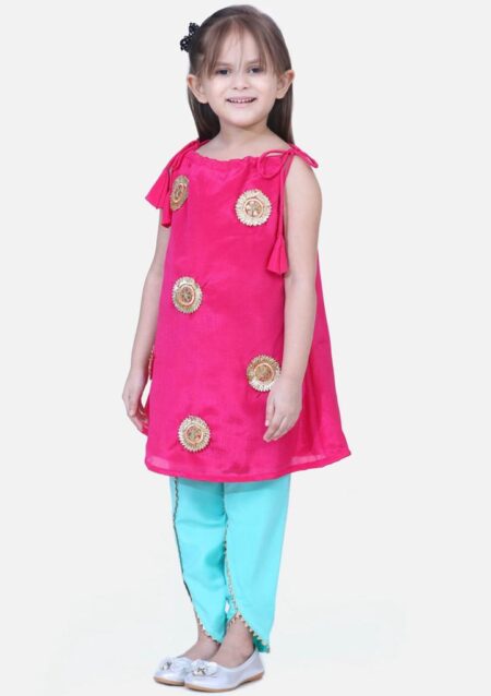 Buy BownBee Kids Yellow Kurti & Dhoti Pants With Dupatta for Girls Clothing  Online @ Tata CLiQ