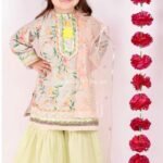Green Kurta with Sharara and Dupatta