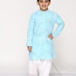 Sky blue Georgette Kurta pajama set