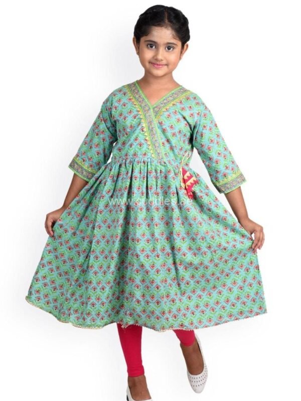 Zoe printed Kurti and legging set - Image 2
