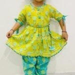 Marine blue Kurti with Dhoti pants