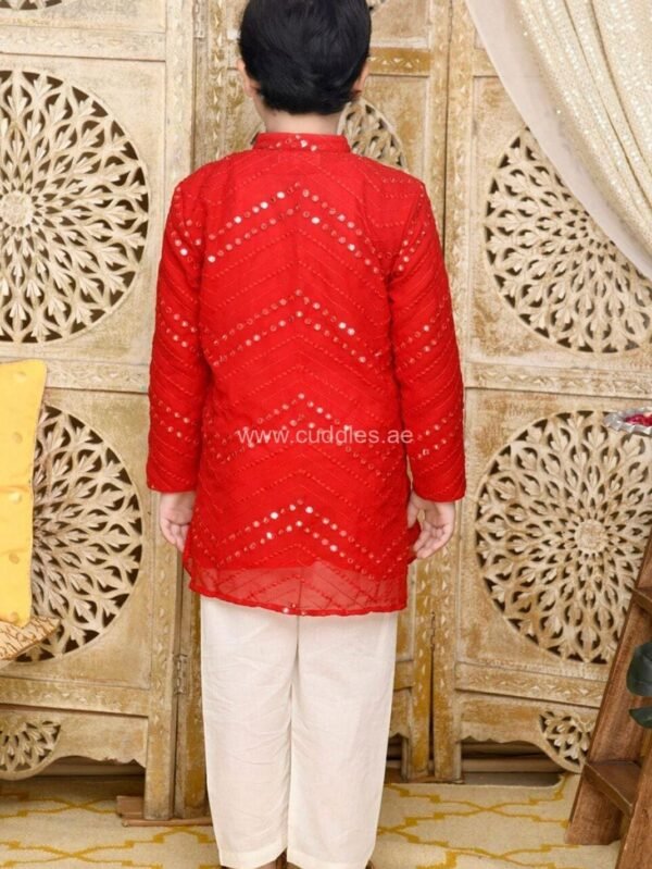 Mirror work Kurta Pajama set - Image 3