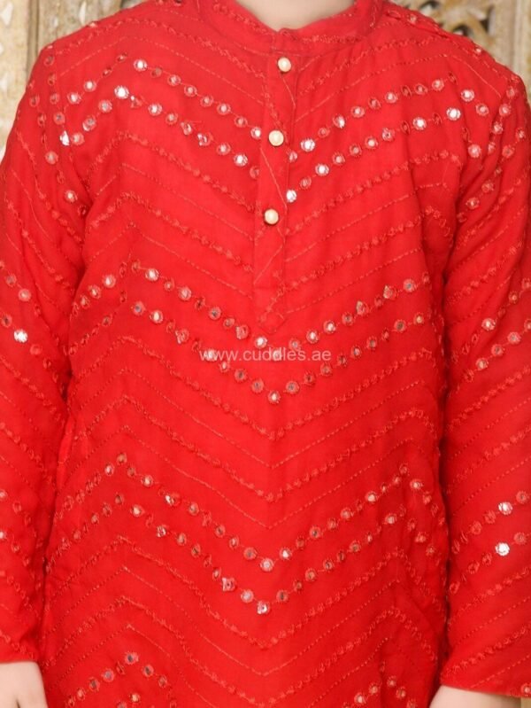 Mirror work Kurta Pajama set - Image 2