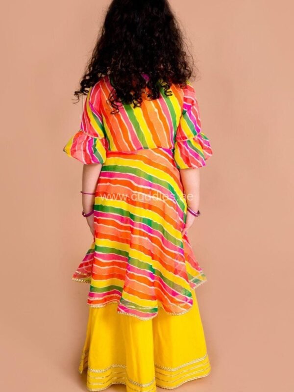 Multi color Georgette 2 piece kurti set - Image 4