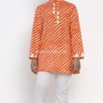 Orange boy’s Kurta pajama set