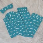 Unisex Blue Horse print PJ set