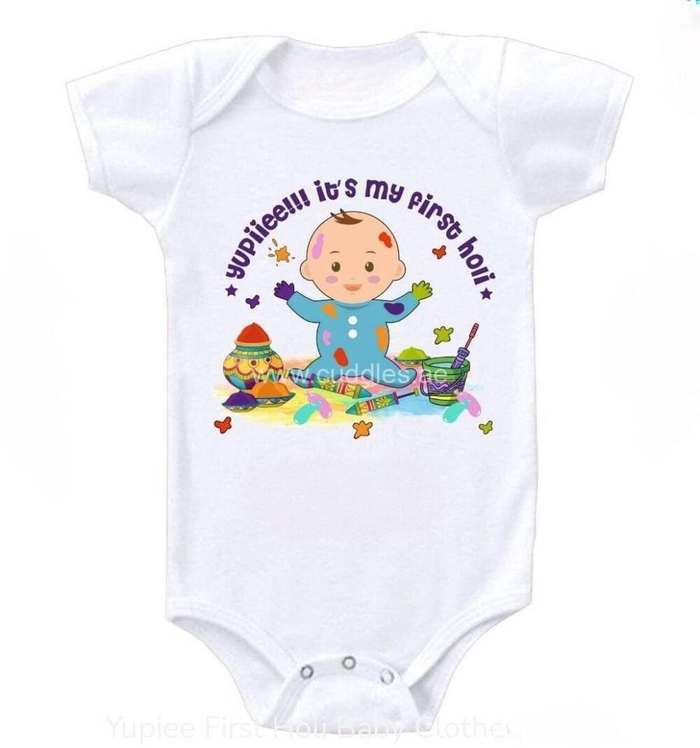 First Holi Rompers