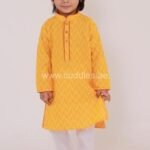 Sunny Yellow handloom kurta pajama set
