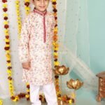 Floral embroidered Kurta pajama set