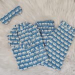 Unisex Sky blue elephant print PJ set