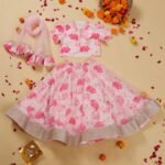 Pink Floral printed Lehenga Choli and Dupatta set