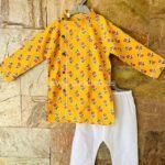 Shahi Bright Yellow Kurta pajama set