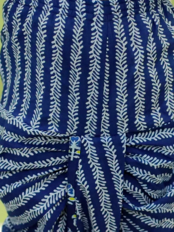 Navy blue Dhoti kurta set - Image 4