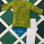 Green Floral Printed Kurta Pajama Set