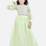 Tamara Pista green Skirt and Top