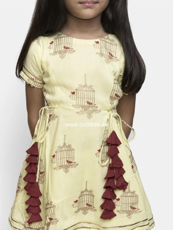 Kurti with Ankle length Dhoti set - Image 2