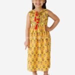 Sky blue pure cotton Frock