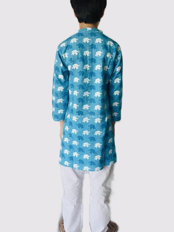 Elephant print kurta with pyjama - Image 2