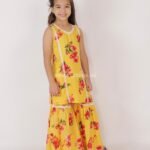 Floral printed Kurti Sharara set