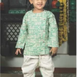 Abstract printed Pure Cotton Kurta with Dhoti