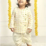 Elephant printed Pure Cotton Kurta with Dhoti