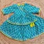 Marine blue Kurti and skirt set