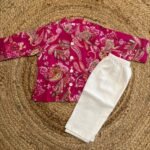 Raninpink printed infant kurta pajama set