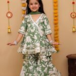 Myra Green Kurti with Sharara and dupatta set