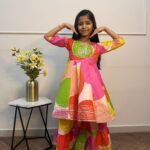 Multicolor Kurti with Sharara set