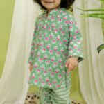 Pista green Infant Dhoti Kurta set