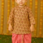Pink floral print Dhoti Kurta set