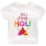 First Holi Tshirt  for Infants