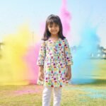 Holi special colorful Kurti pajama set